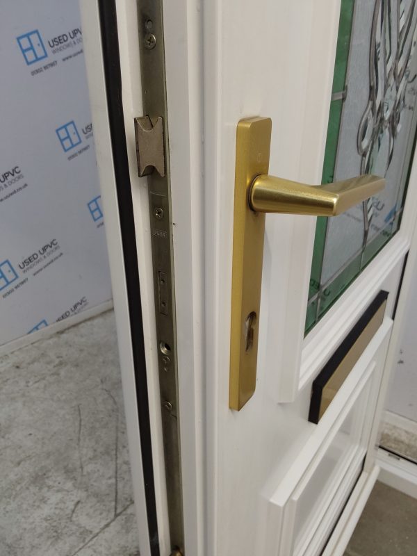 Used White Upvc Front Door And Side Panel 1260mm x 2065mm DS017 - Image 5