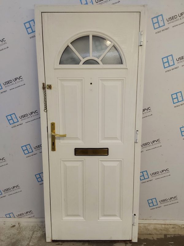 Used Black Composite Front Door 880mm x 2090mm 0028 - Image 2