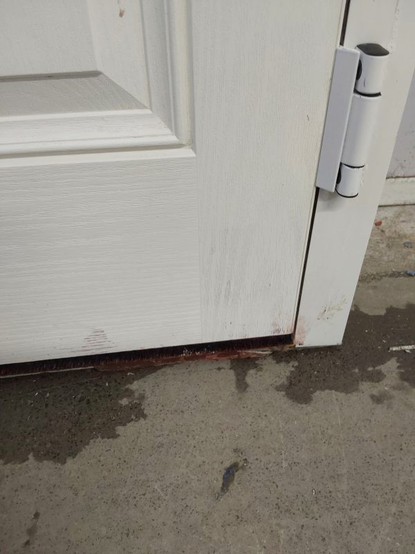 Used Black Composite Front Door 880mm x 2090mm 0028 - Image 7