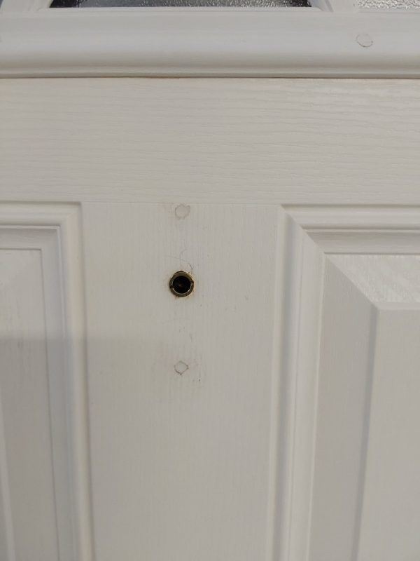 Used Black Composite Front Door 880mm x 2090mm 0028 - Image 8
