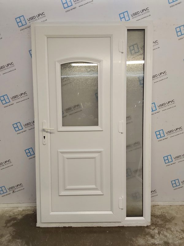 Used White Upvc Back Door And Side Panel 1210mm x 2110mm DS028 - Image 2