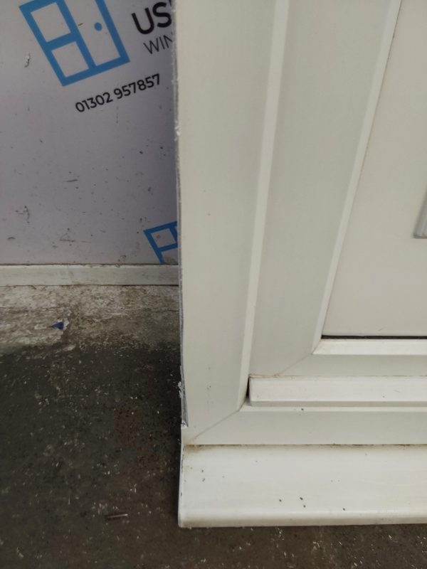 Used White Upvc Back Door 920mm x 2075mm (Reduce To 905mm) C6022 - Image 7