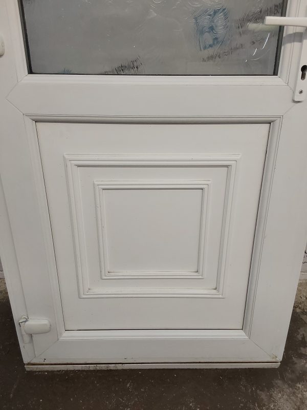 Used White Upvc Back Door 920mm x 2075mm (Reduce To 905mm) C6022 - Image 10