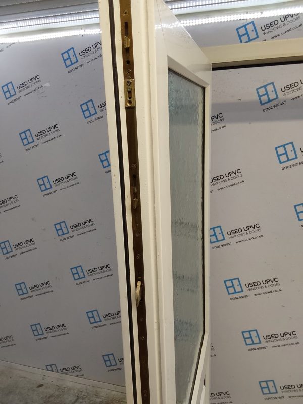 Used White Upvc Back Door 920mm x 2075mm (Reduce To 905mm) C6022 - Image 4