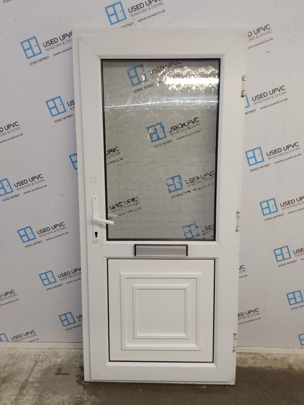 Used White Upvc Front Door 920mm x 2040mm C7D013 - Image 2