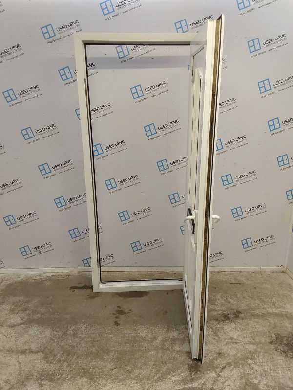Used White Upvc Front Door 870mm x 2020mm 0318 - Image 3