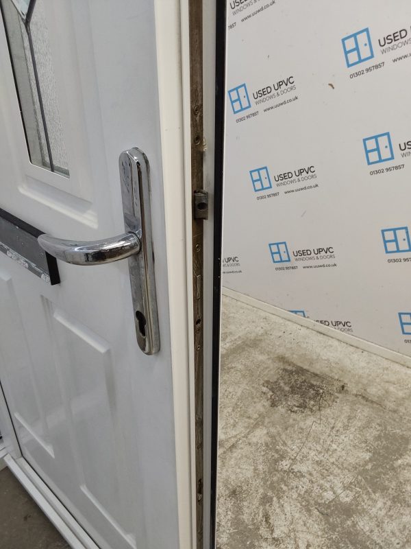Used White Upvc Front Door 890mm x 2090mm 0161 - Image 5