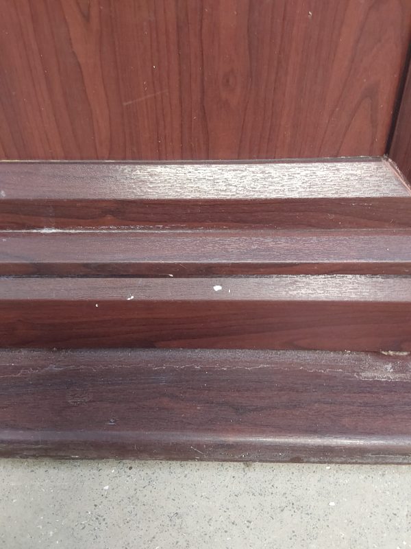 Used Rosewood Upvc Front Door 890mm x 2090mm (Reduce To 860mm) 0525 - Image 10