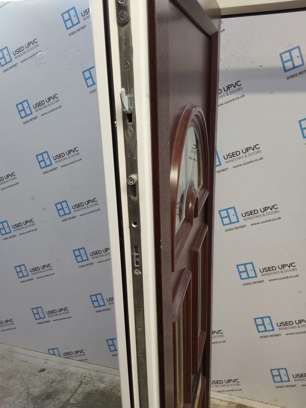 Used Rosewood Upvc Front Door 890mm x 2090mm (Reduce To 860mm) 0525 - Image 4