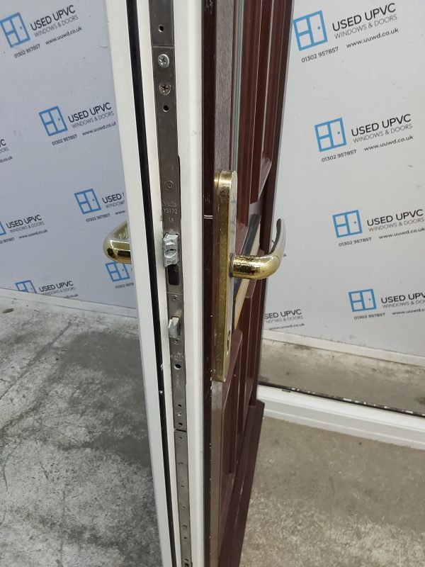 Used Rosewood Upvc Front Door 890mm x 2090mm (Reduce To 860mm) 0525 - Image 5