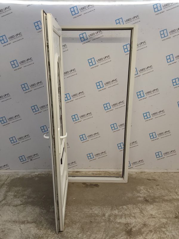 Used White Upvc Front Door 935mm x 2045mm 0078 - Image 3