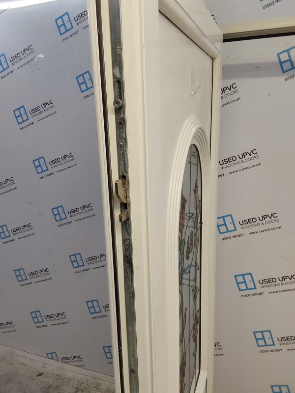 Used White Upvc Front Door 935mm x 2045mm 0078 - Image 4