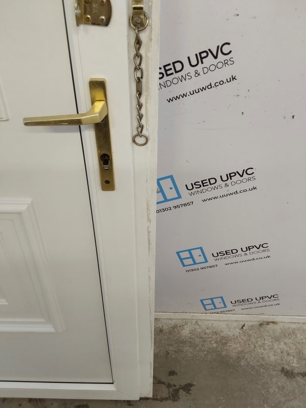 Used White Upvc Front Door 975mm x 2125mm 0440 - Image 7