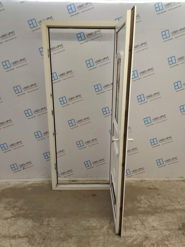 Used White Upvc Front Door 855mm x 2080mm C7D022 - Image 3
