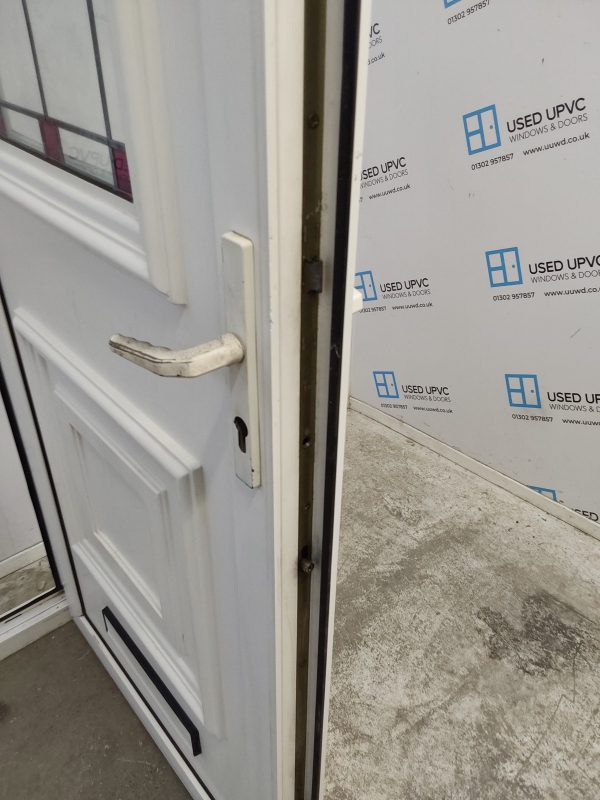 Used White Upvc Front Door 855mm x 2080mm C7D022 - Image 5