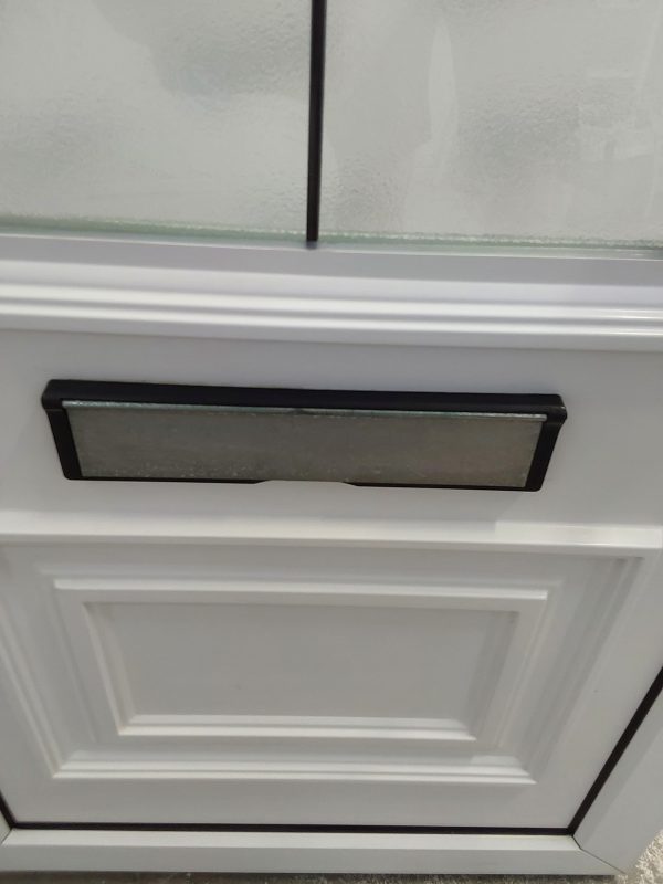 Used White Upvc Front Door And Side Panel 1210mm x 2065mm (Reduce To 2040mm) DS033 - Image 8