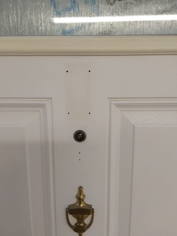 Used White Composite Front Door 910mm x 2000mm C7D028 - Image 7