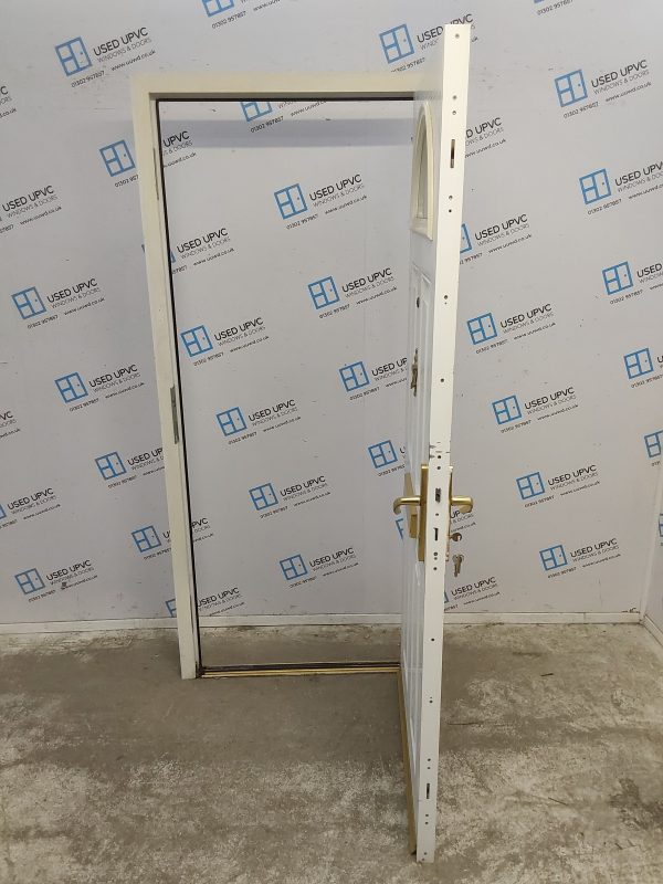 Used White Composite Front Door 910mm x 2000mm C7D028 - Image 3