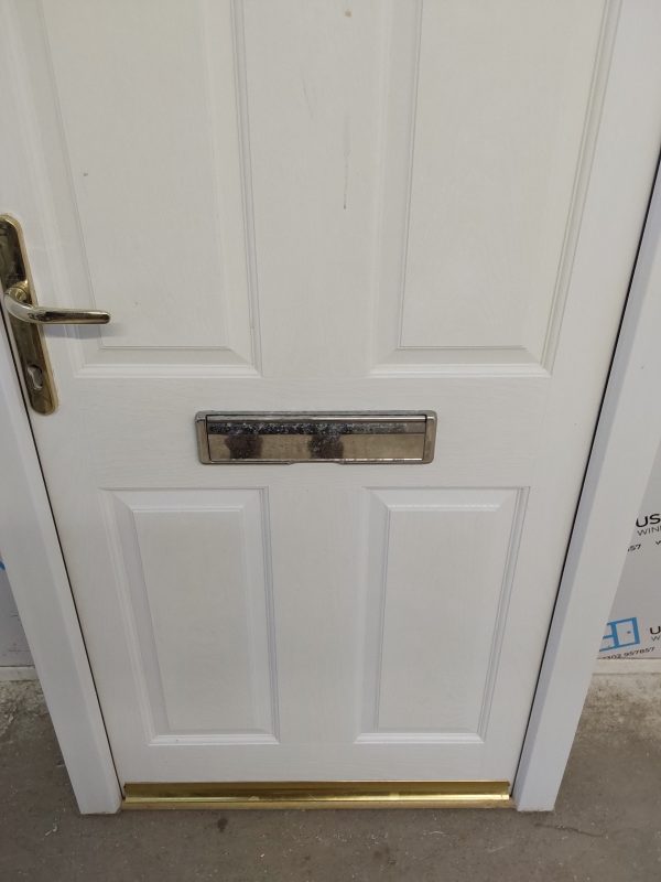 Used White Composite Front Door 860mm x 2010mm C7D029 - Image 10