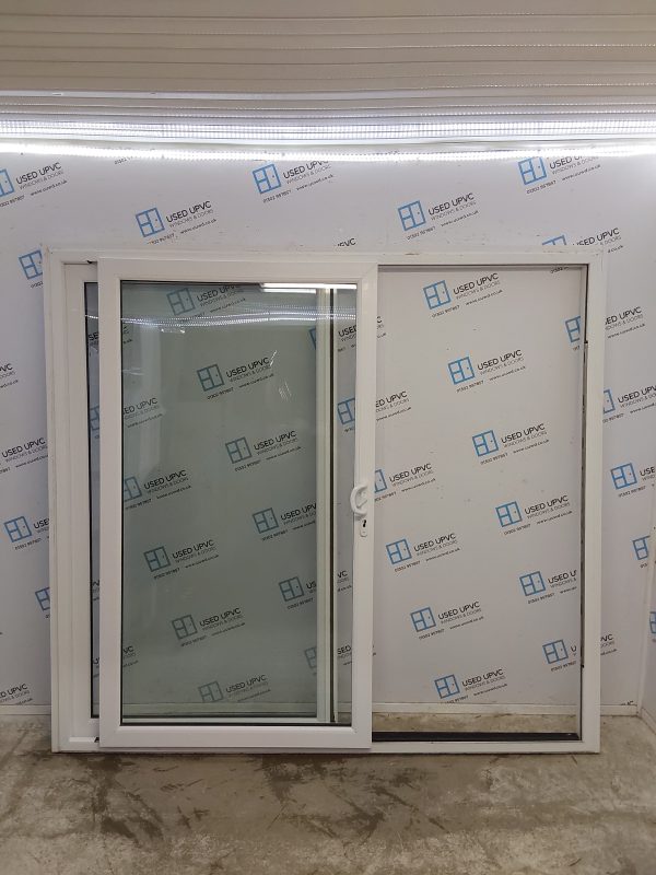 Used White Upvc Sliding Patio Doors 2210mm x 2030mm (Reduce To 2170mm) EA5 - Image 4