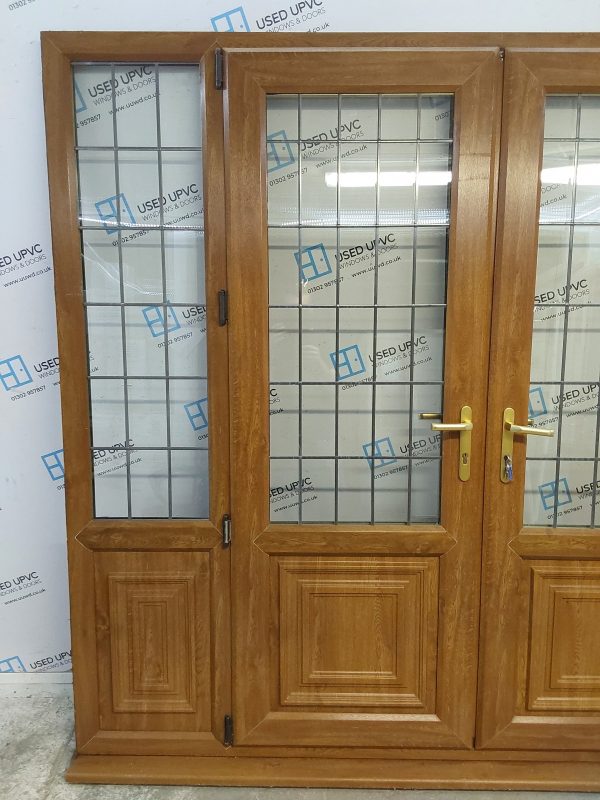 Used Oak Upvc French Doors And Side Panels 2425mm x 2110mm EA6 - Image 11
