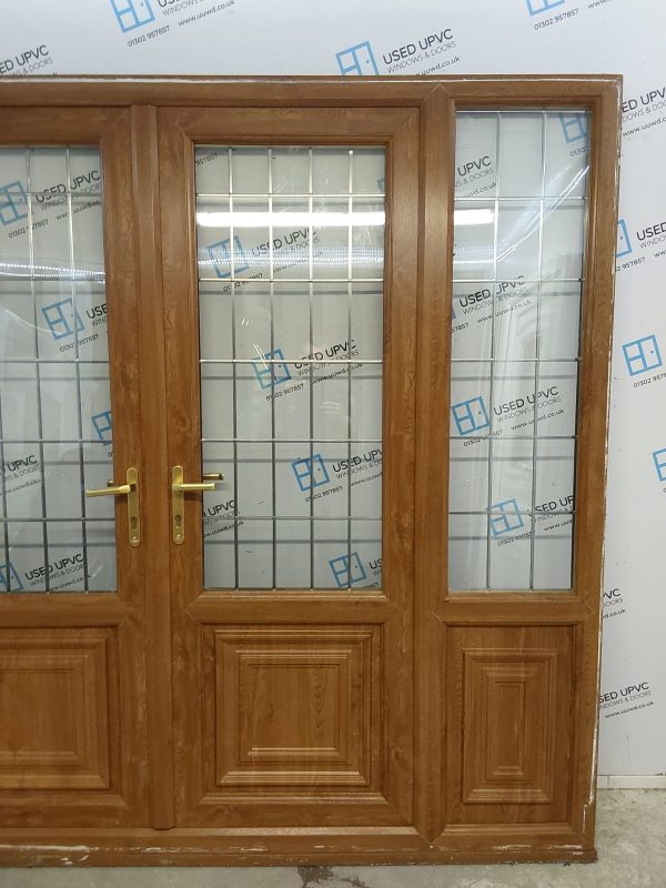 Used Oak Upvc French Doors And Side Panels 2425mm x 2110mm EA6 - Image 13