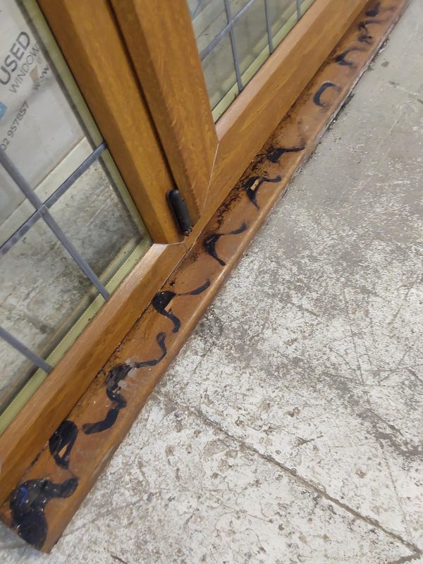 Used Oak Upvc French Doors And Side Panels 2430mm x 1770mm EA12 - Image 5