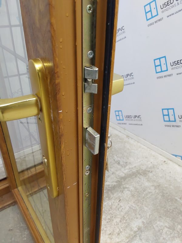 Used Oak Upvc French Doors And Side Panels 2430mm x 1770mm EA12 - Image 12