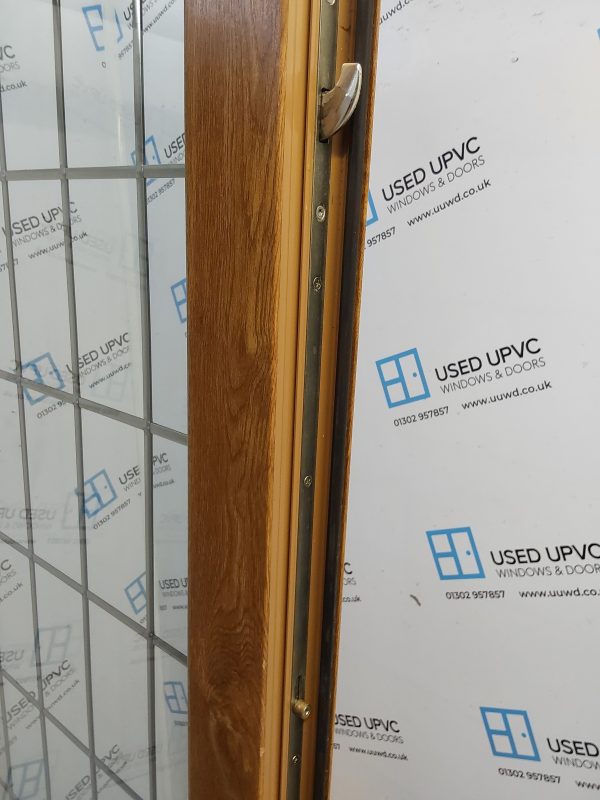 Used Oak Upvc French Doors 1565mm x 2105mm EA13 - Image 5