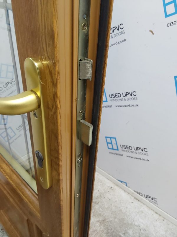 Used Oak Upvc French Doors 1565mm x 2105mm EA13 - Image 6