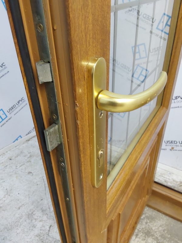 Used Oak Upvc French Doors 1555mm x 2100mm EA15 - Image 12