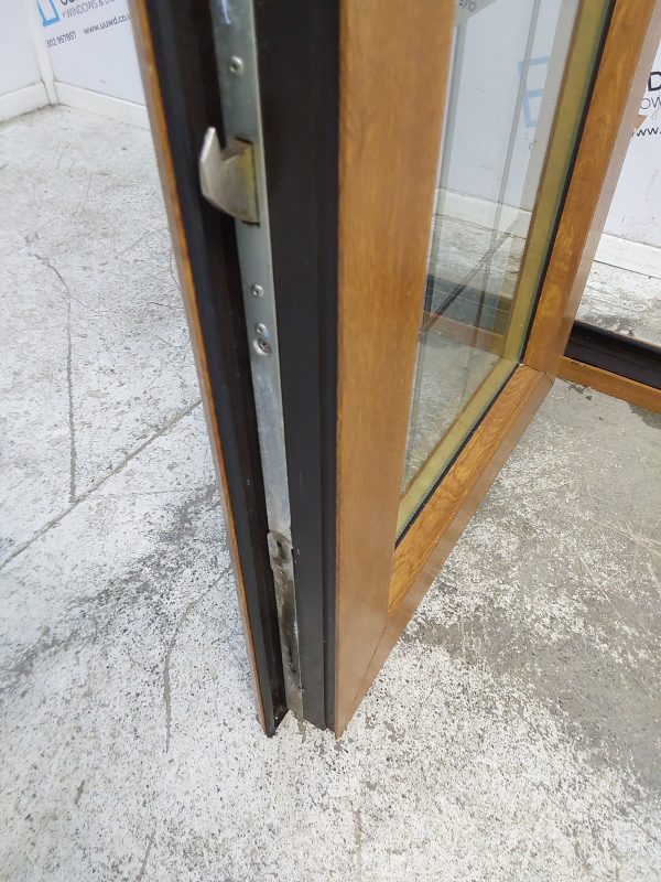 Used Oak Upvc French Doors 1200mm x 2070mm EA20 - Image 7