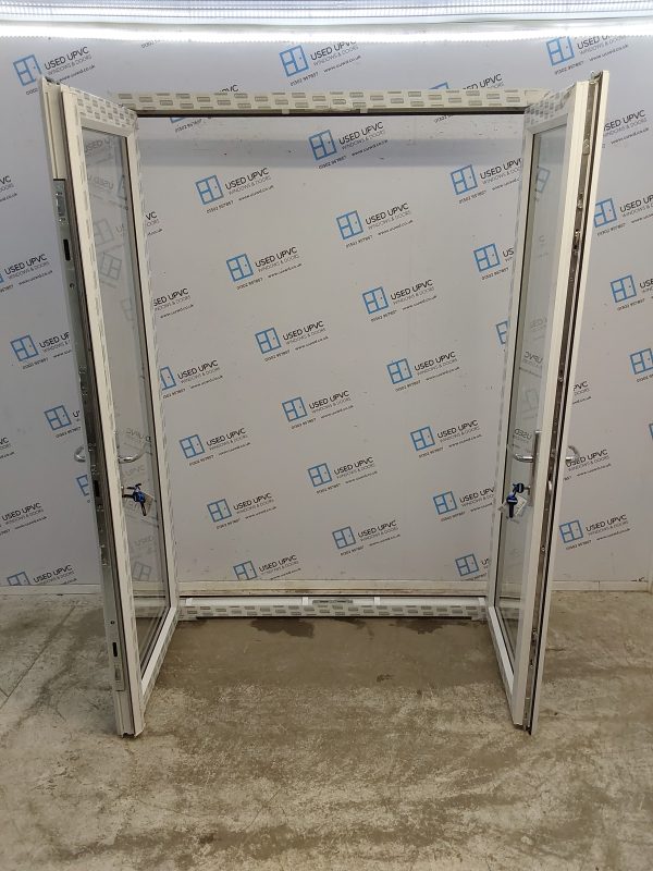 Brand New White Upvc French Doors 1500mm x 2060mm EA21 - Image 4