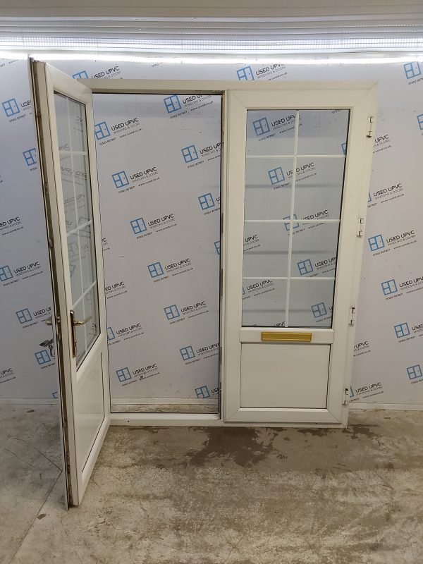 Used White Upvc French Doors 1670mm x 2165mm EA10 - Image 3
