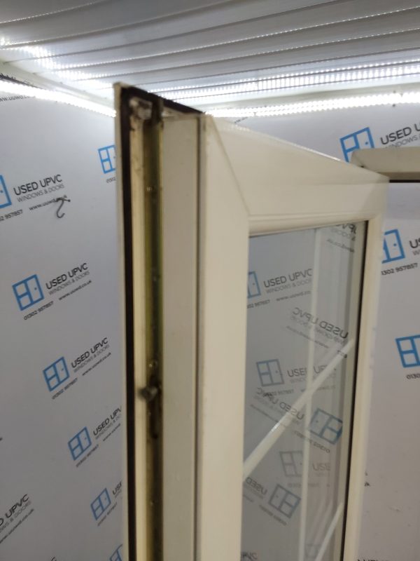 Used White Upvc French Doors 1670mm x 2165mm EA10 - Image 5