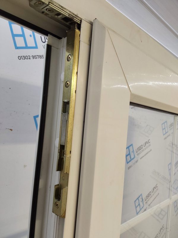 Used White Upvc French Doors 1670mm x 2165mm EA10 - Image 8