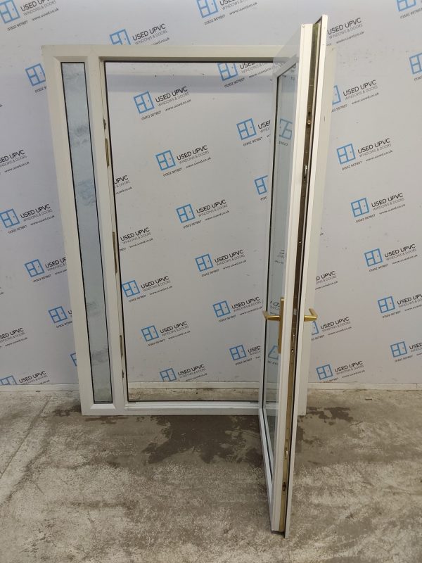 Used White Upvc Back Door And Side Panels 1365mm x 2020mm DS029 - Image 3