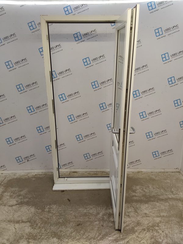 Used White Upvc Back Door (Outwards Opening) 860mm x 2105mm 0612 - Image 2