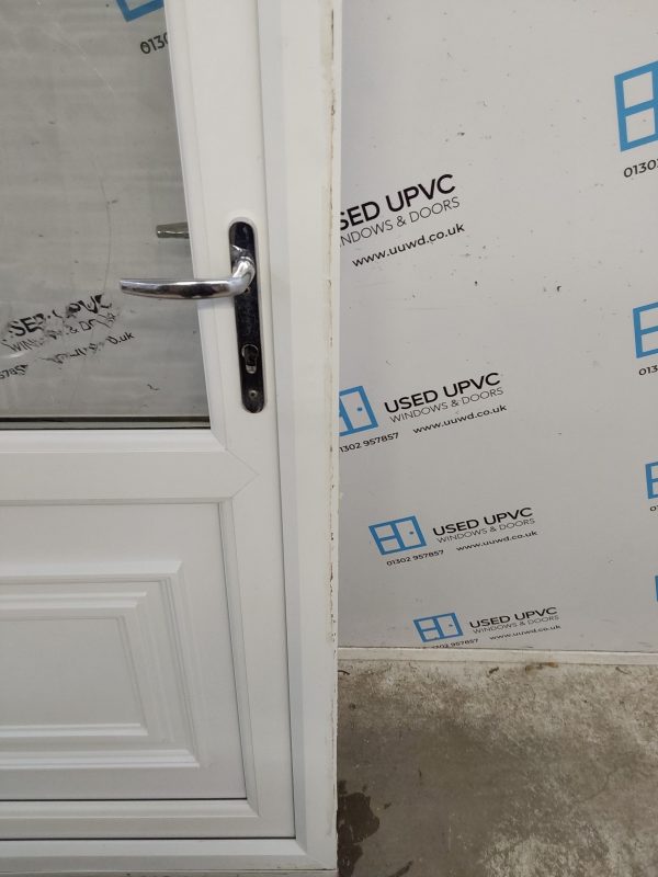Used White Upvc Back Door (Outwards Opening) 860mm x 2105mm 0612 - Image 10