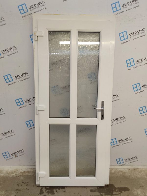 Used White Upvc Back Door 920mm x 2065mm 0462 - Image 2