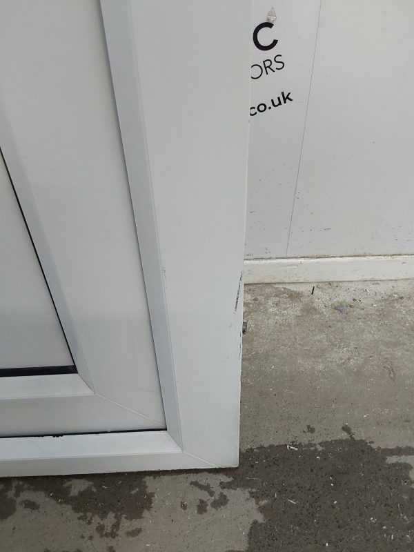 Used White Upvc Back Door 840mm x 2030mm (Reduce To 820mm) 0434 - Image 14