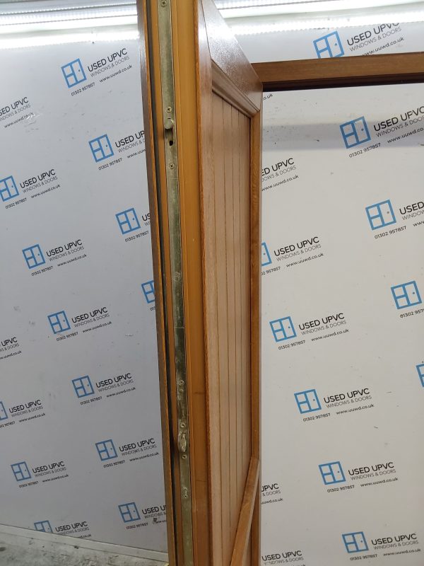 Used Oak Upvc Back Door (Outwards Opening) 925mm x 2100mm 0261 - Image 3