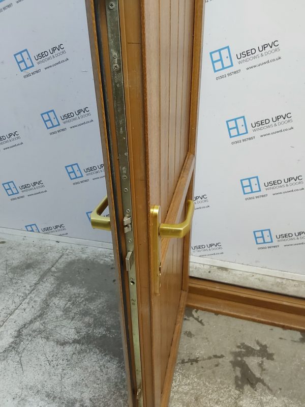 Used Oak Upvc Back Door (Outwards Opening) 925mm x 2100mm 0261 - Image 4