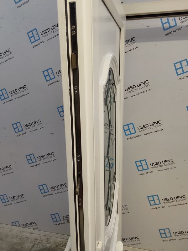 Used White Upvc Back Door 905mm x 2010mm 0172 - Image 4