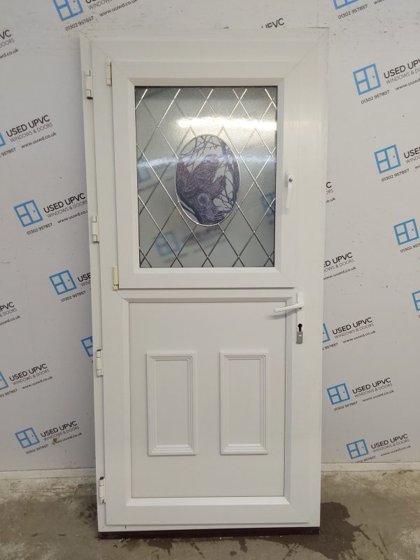Used White Upvc Stable Door 935mm x 2040mm 0149 - Image 2