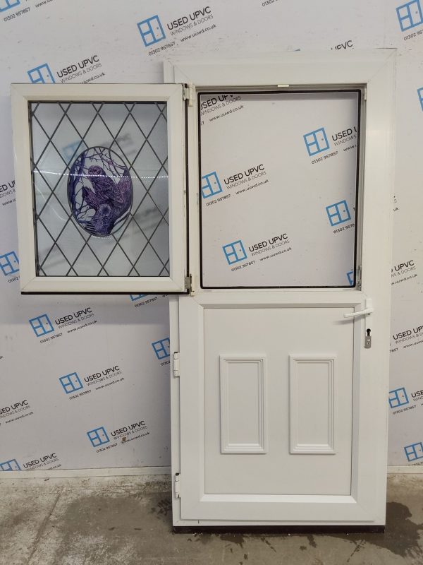 Used White Upvc Stable Door 935mm x 2040mm 0149 - Image 3