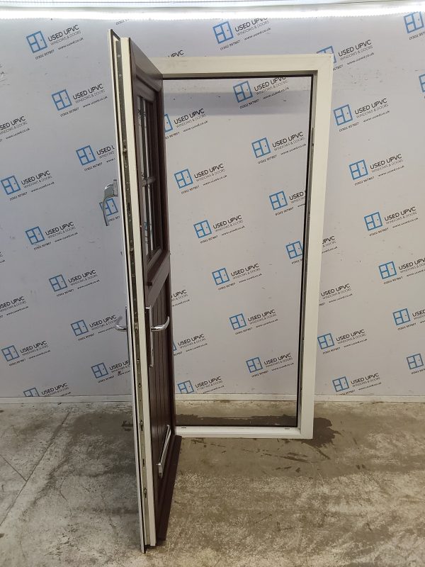 Used Rosewood Upvc Stable Door 910mm x 2065mm (Reduce To 880mm x 2050mm) C7D004 - Image 5