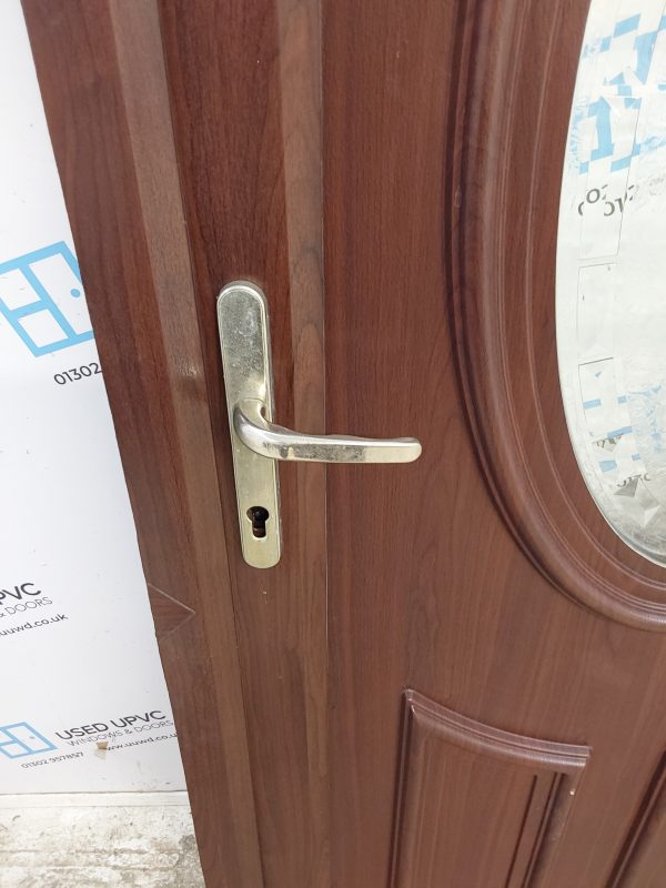 Used Rosewood Upvc Back Door 920mm x 2020mm C7D030 - Image 9