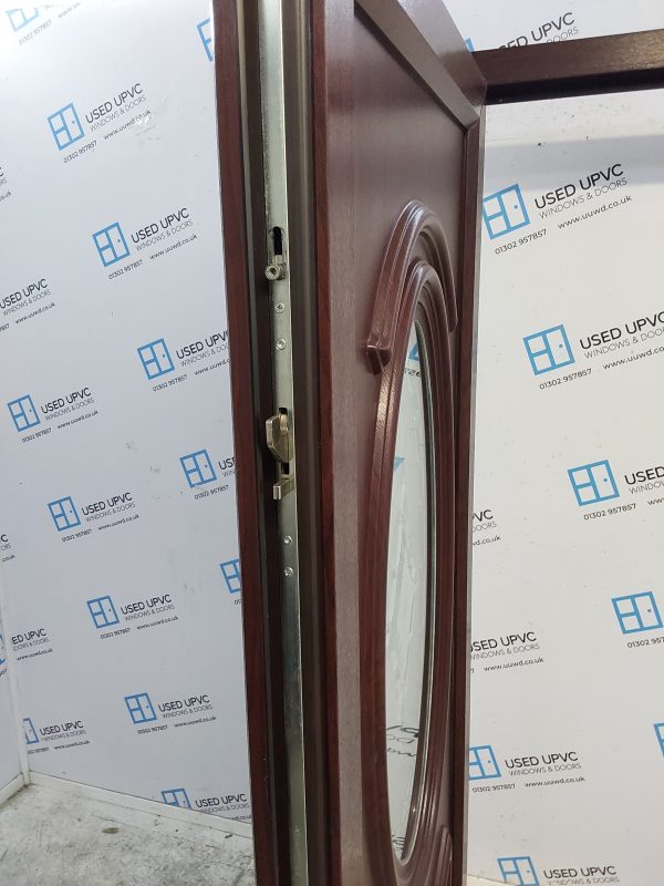 Used Rosewood Upvc Back Door 920mm x 2020mm C7D030 - Image 4