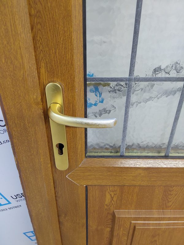 Used Oak Upvc Back Door 900mm x 2100mm C7D038 - Image 10